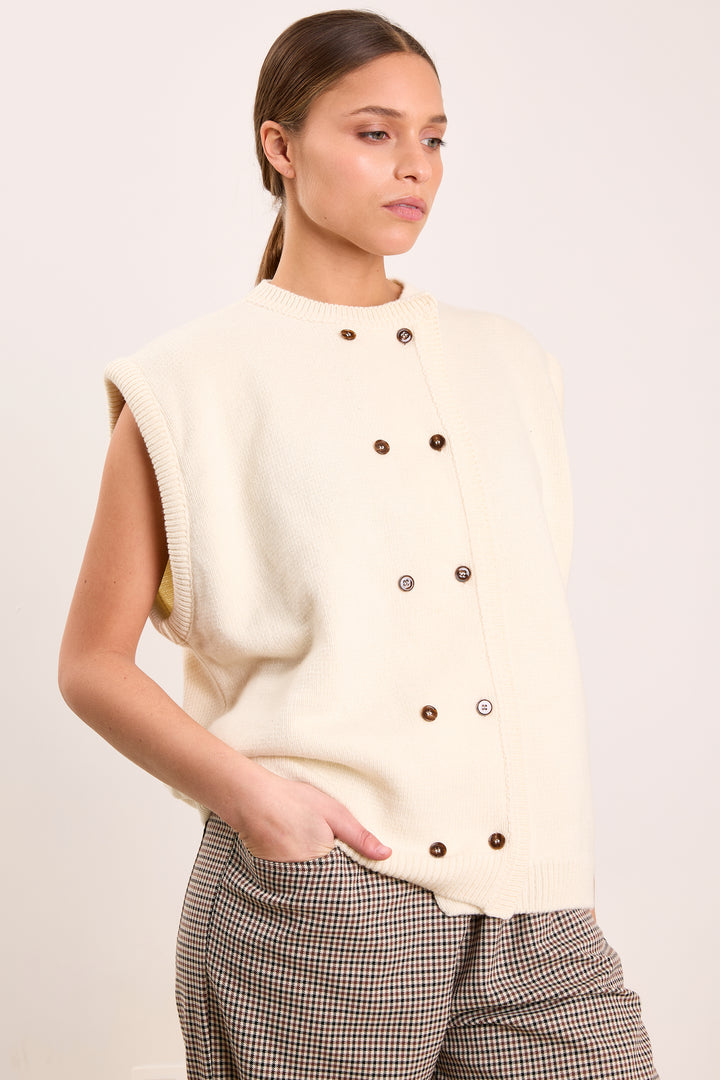 Max Wool Blend - Non Rib Off White