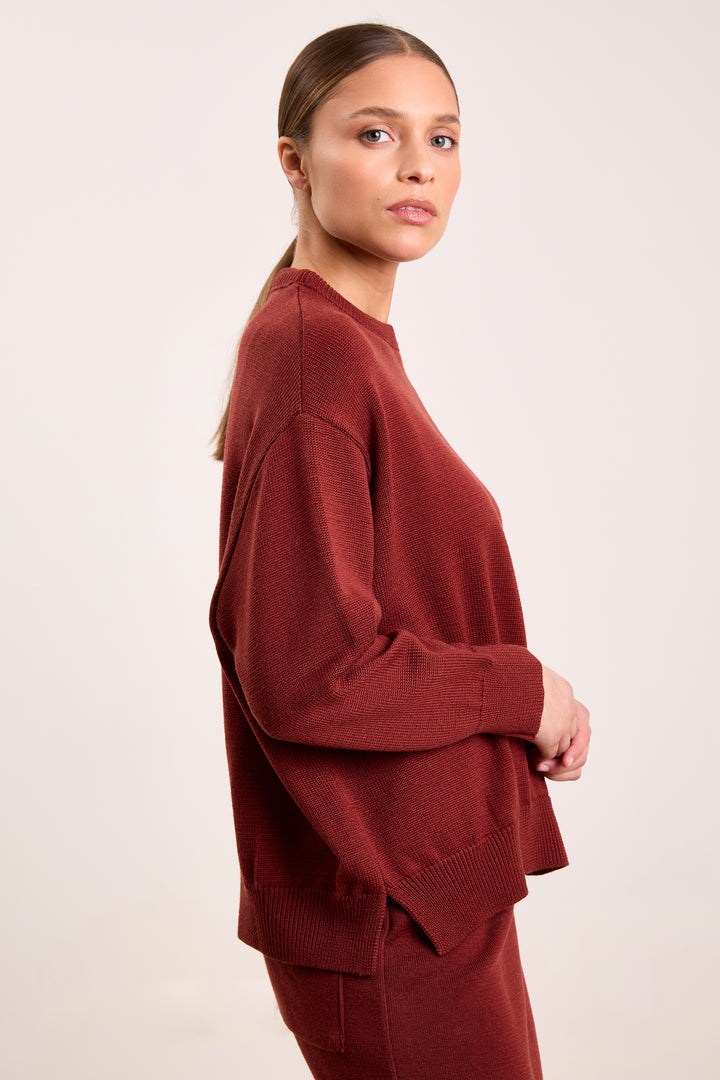 Loua Basic Knit Rust