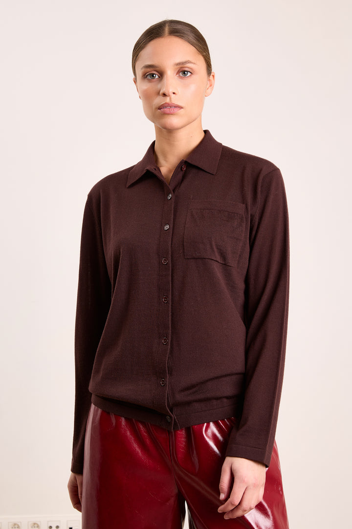 Stevie Merino Wool Brown