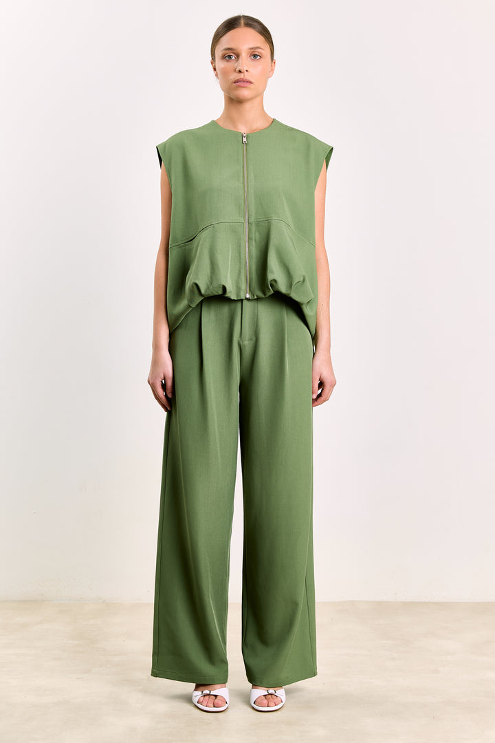 Theodora Uni Suiting Basil