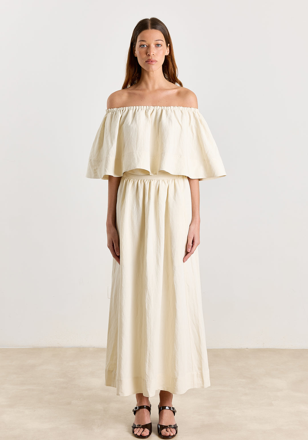 Julia Summer Linen Blend Off White