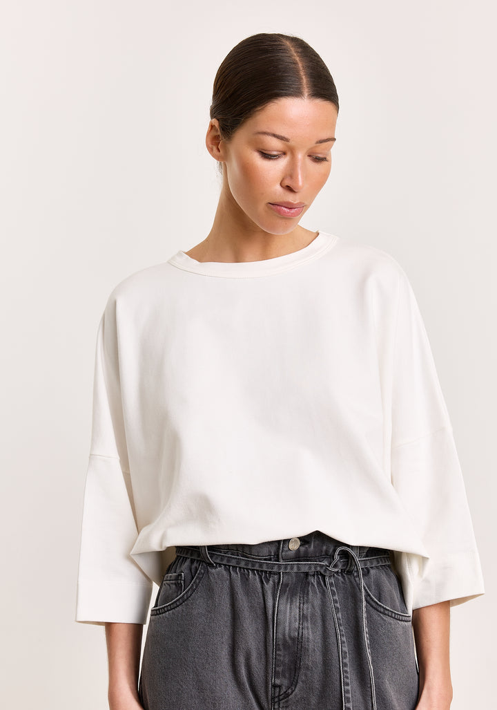 Madeline Cotton Stretch Off White