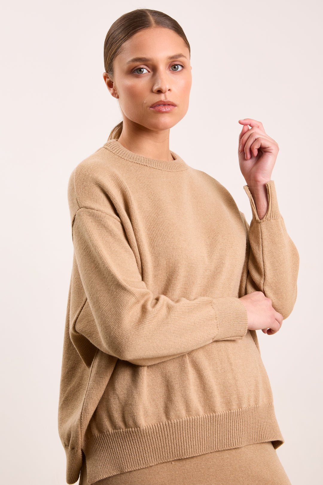Loua Basic Knit Camel
