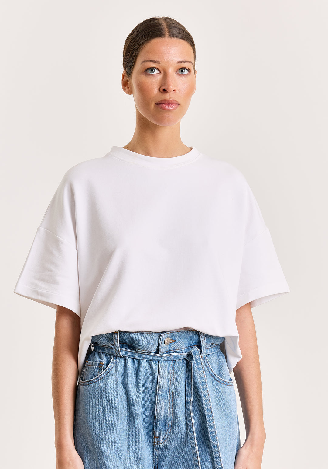 Mich Cotton Stretch White