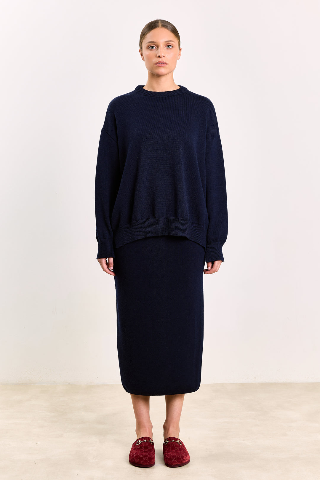 Larissa Basic Knit Navy