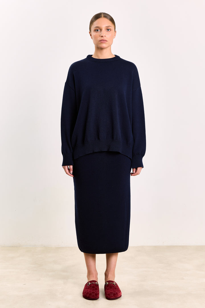 Larissa Basic Knit Navy