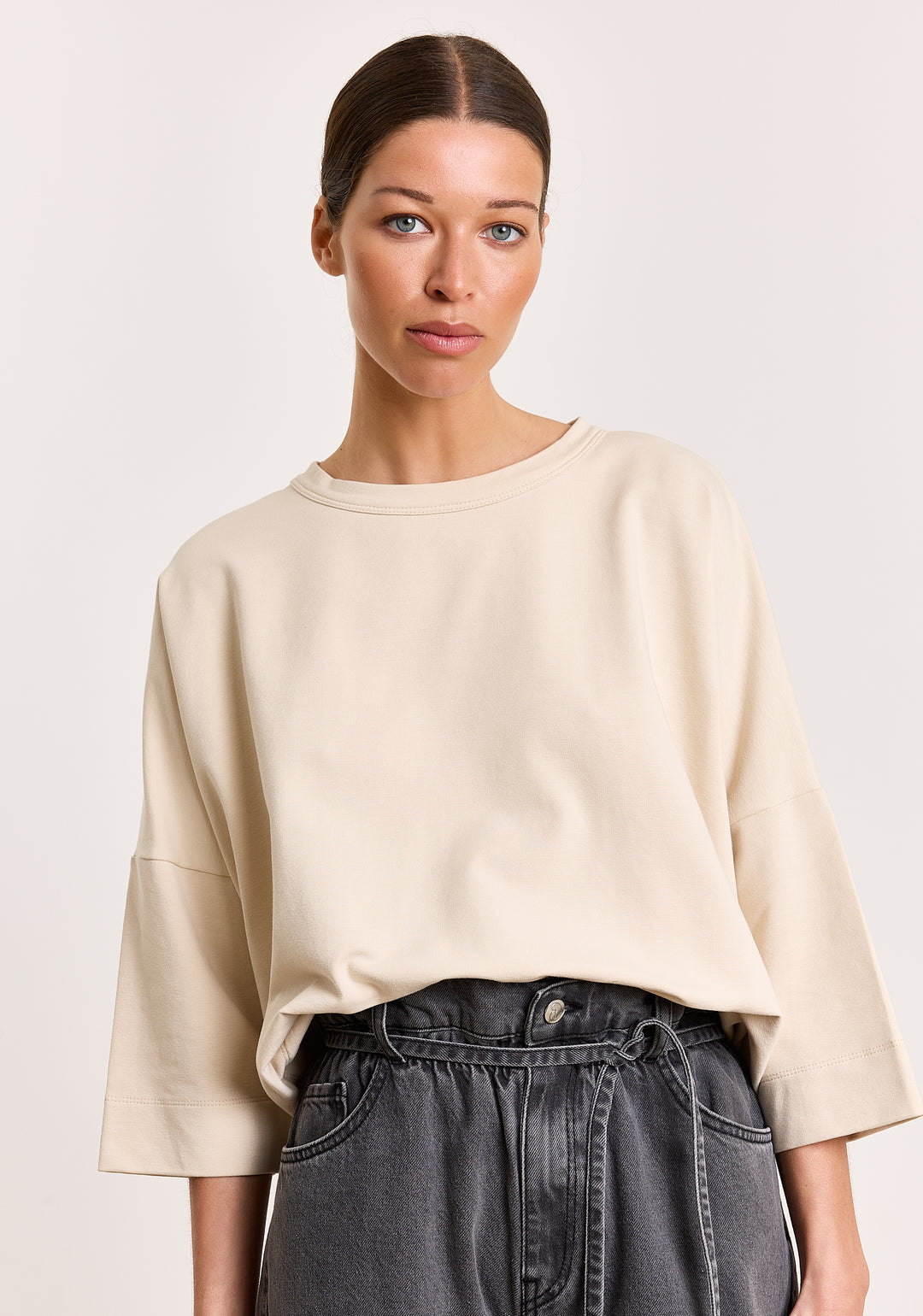 Madeline Cotton Stretch Champagne