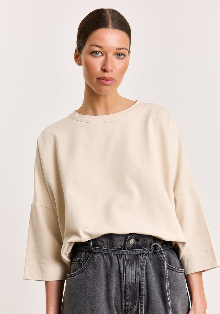 Madeline Cotton Stretch Champagne