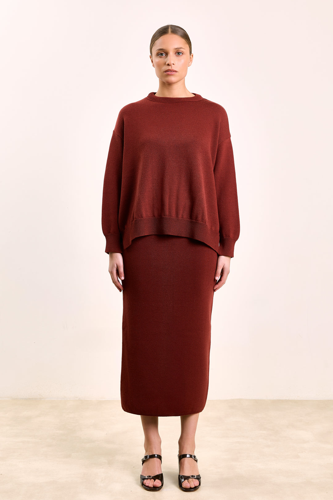 Larissa Basic Knit Rust