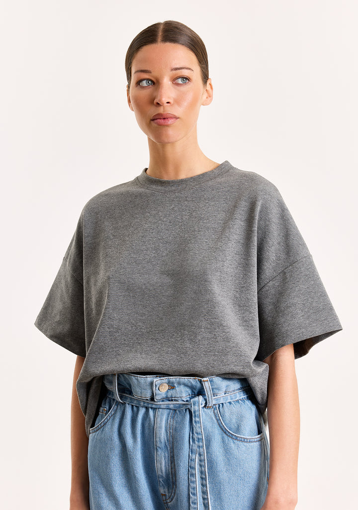 Mich Cotton Stretch Mid Grey