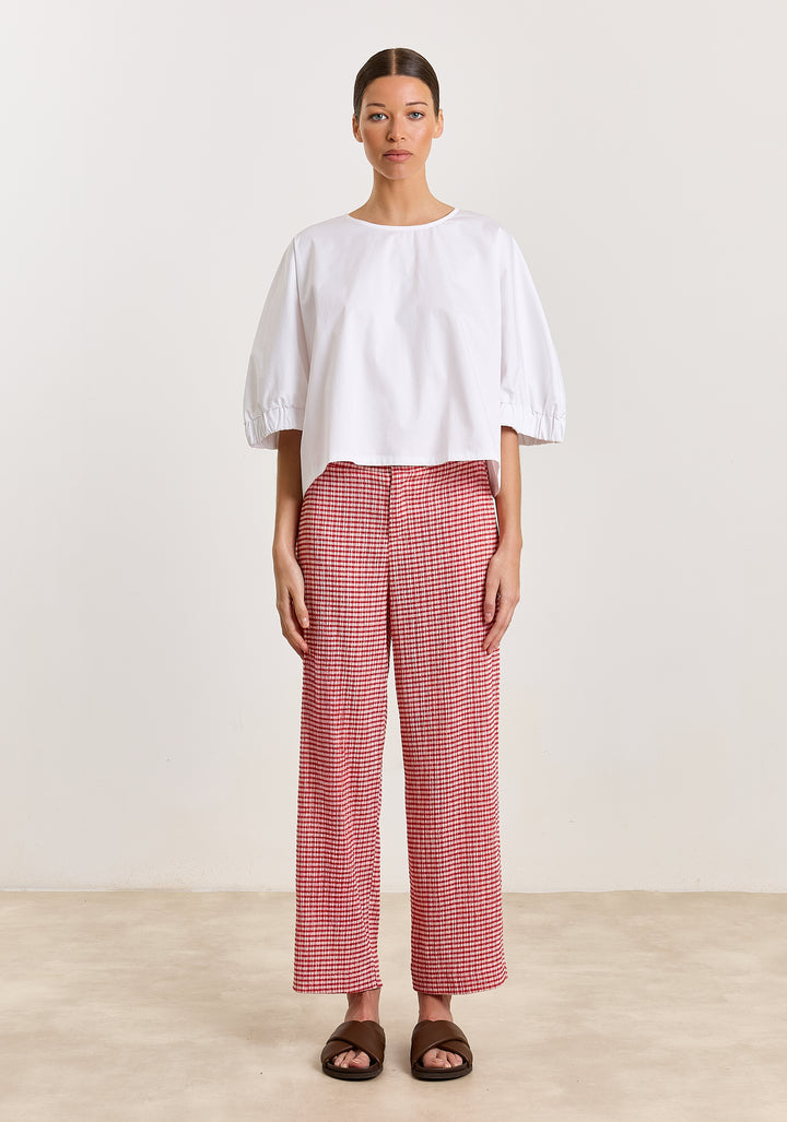 Anny Seersucker Check Red/White