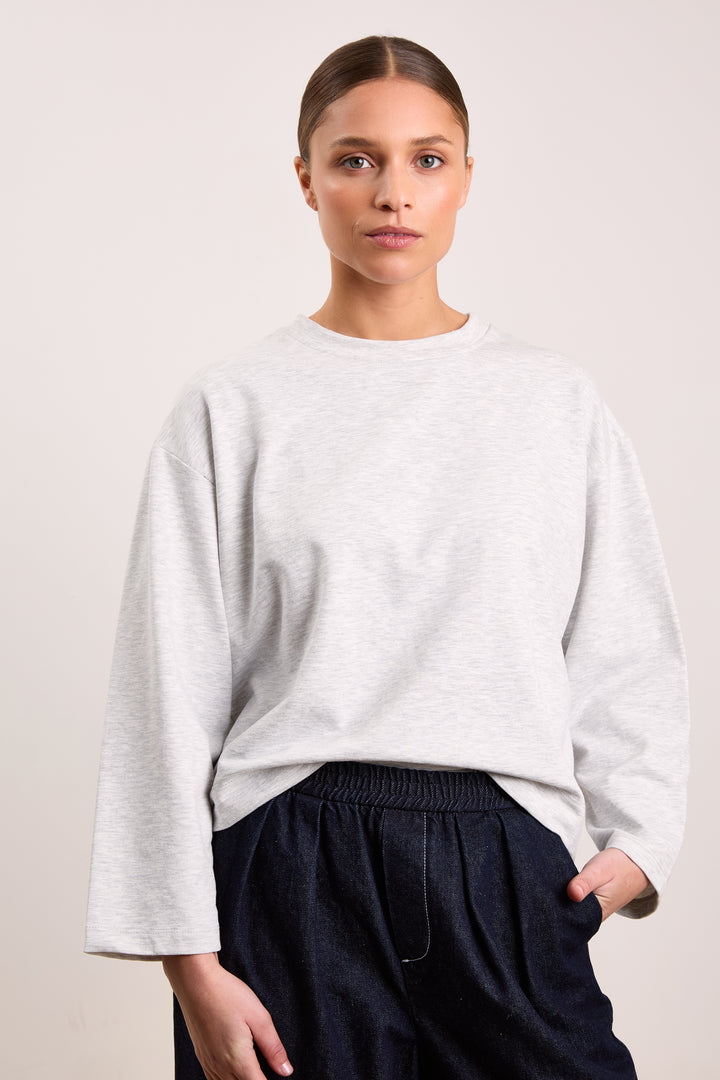 Lilly Light French Terry Light Grey