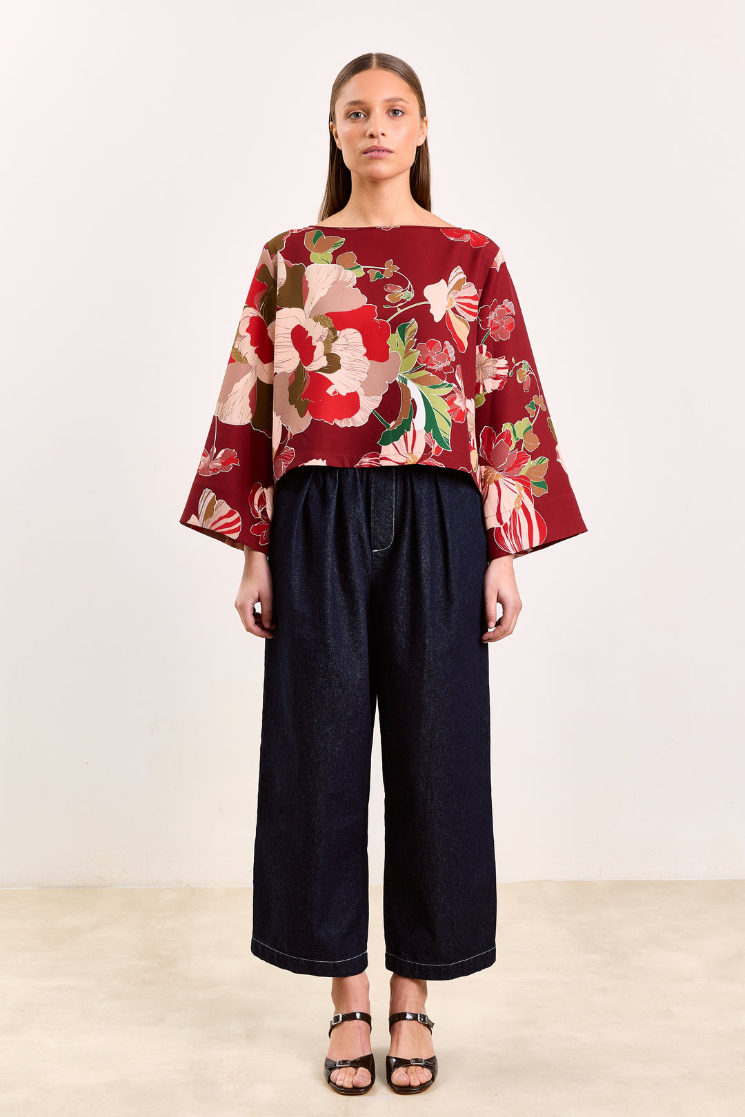 Margot Botanical Flower Burgundy