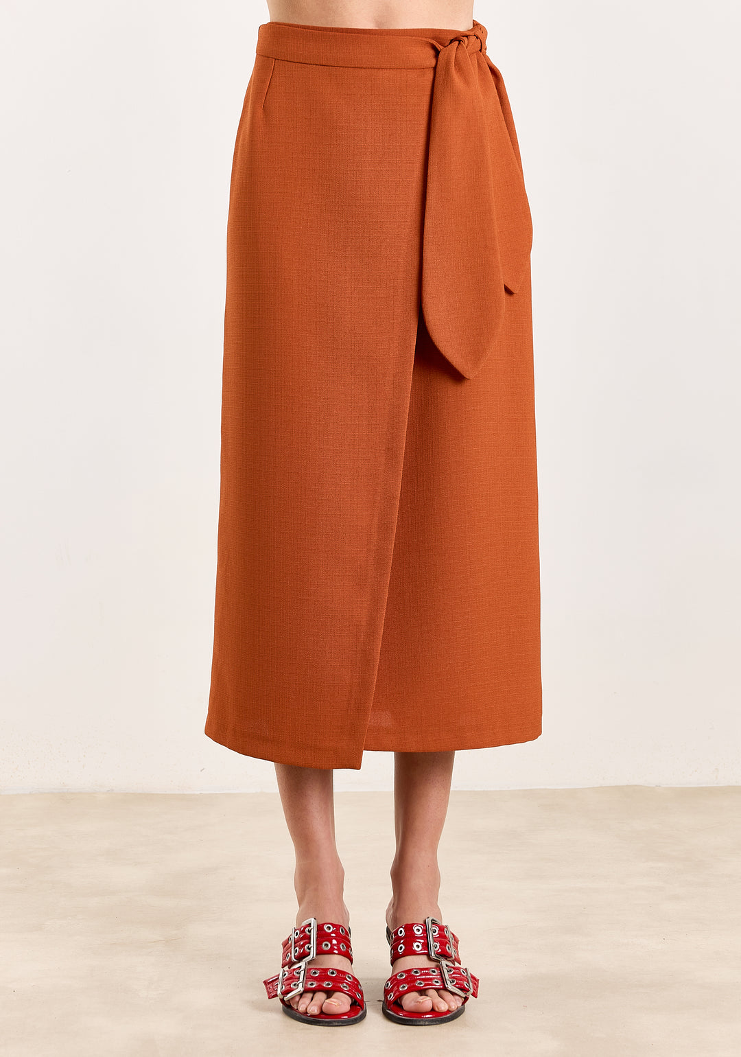 Janou Textured Uni Woven Rust