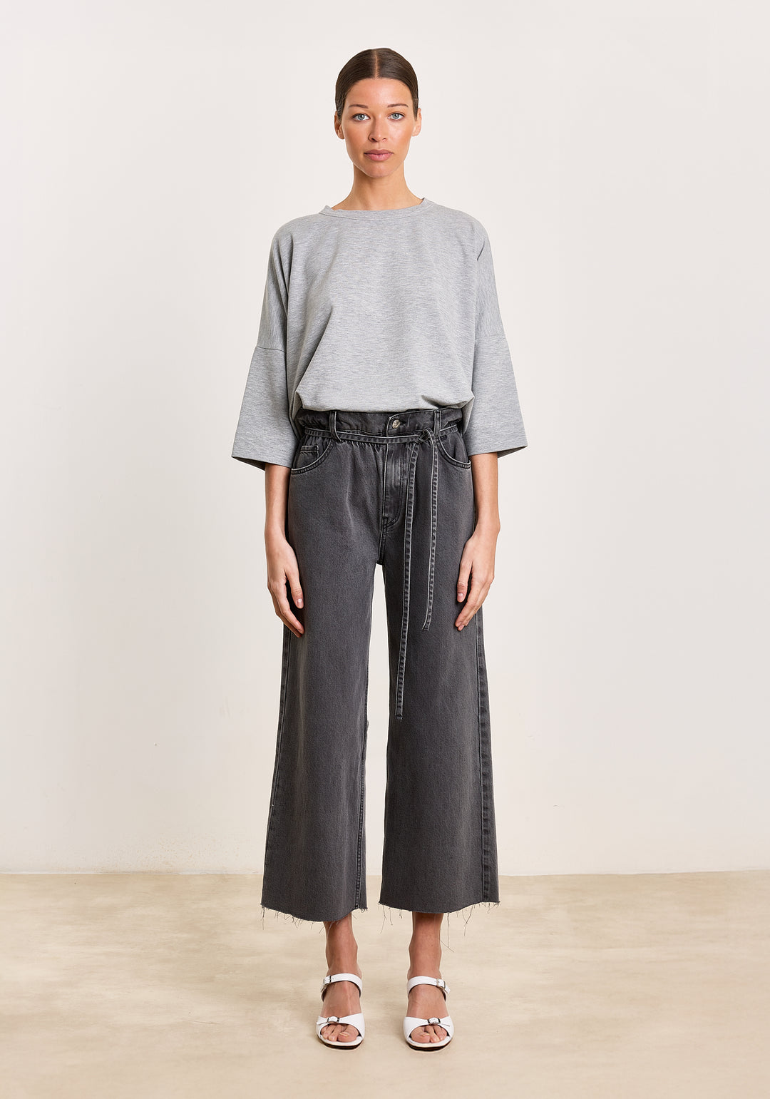 Madeline Cotton Stretch Light Grey