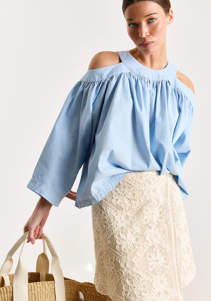 Frances Flower Macramé Off White