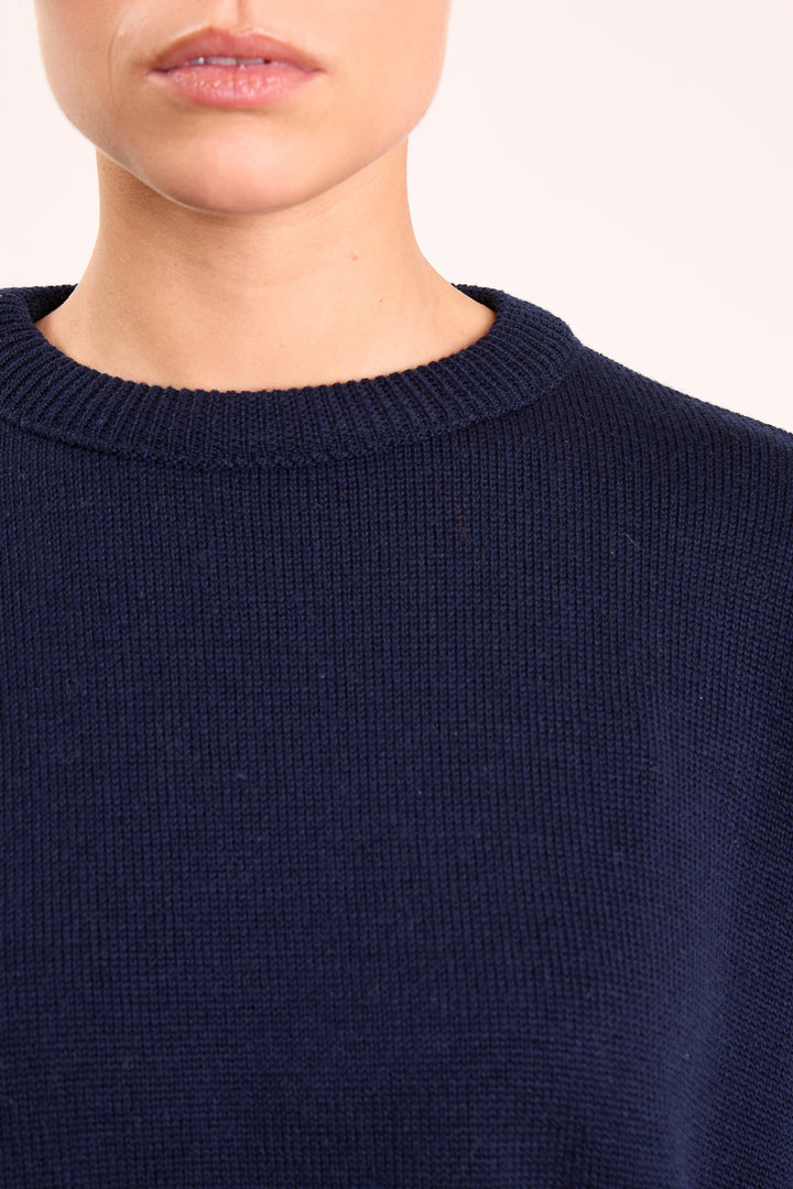 Loua Basic Knit Navy