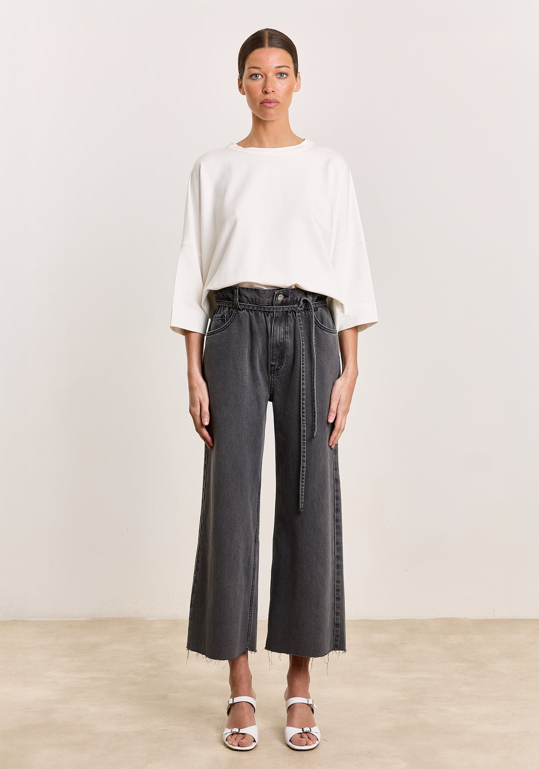 Madeline Cotton Stretch Off White