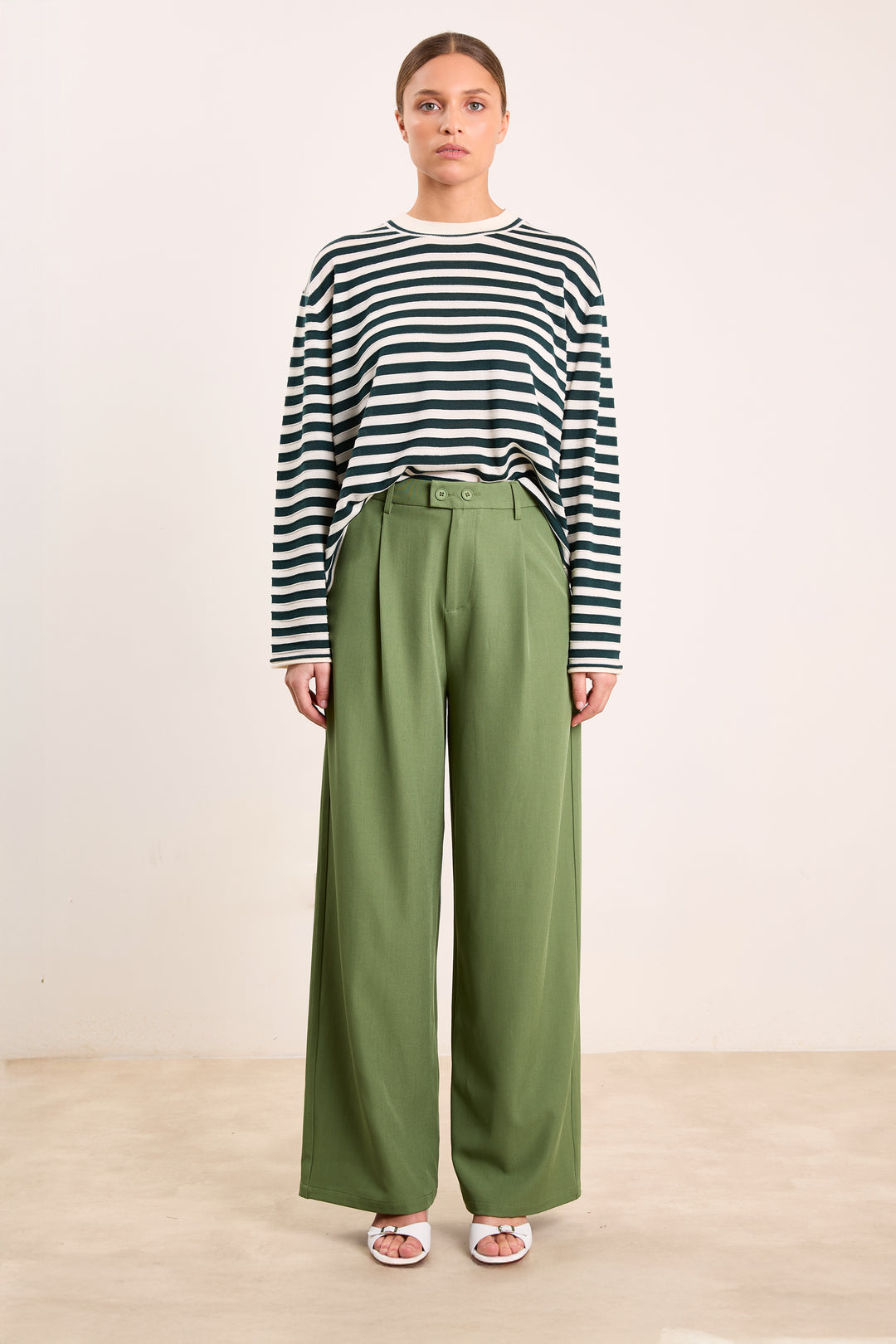 Sophia Merino Wool Off White/Pine