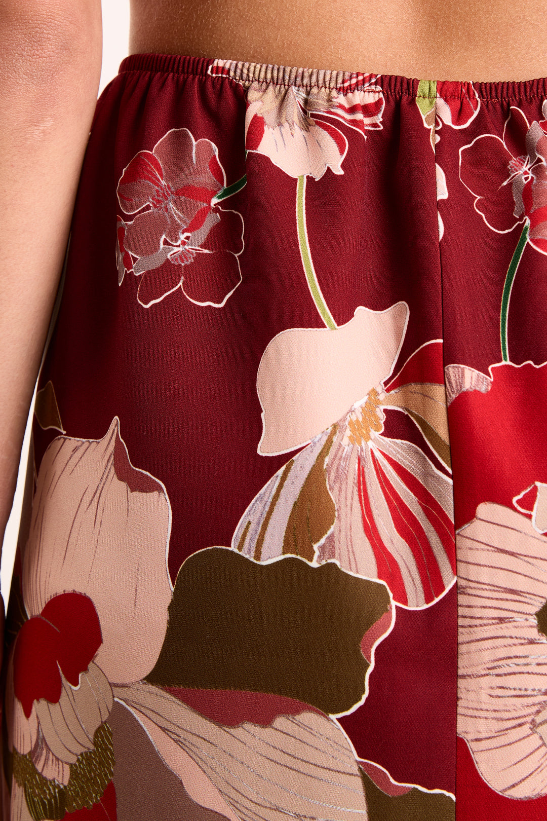 Eloise Botanical Flower Burgundy