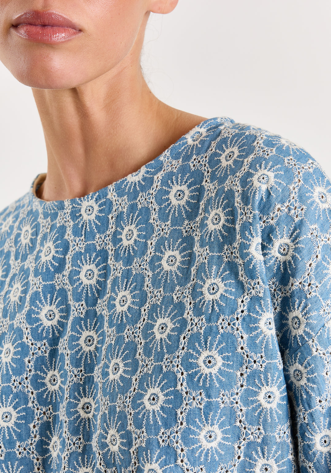 Carolina Denim Flower Blue