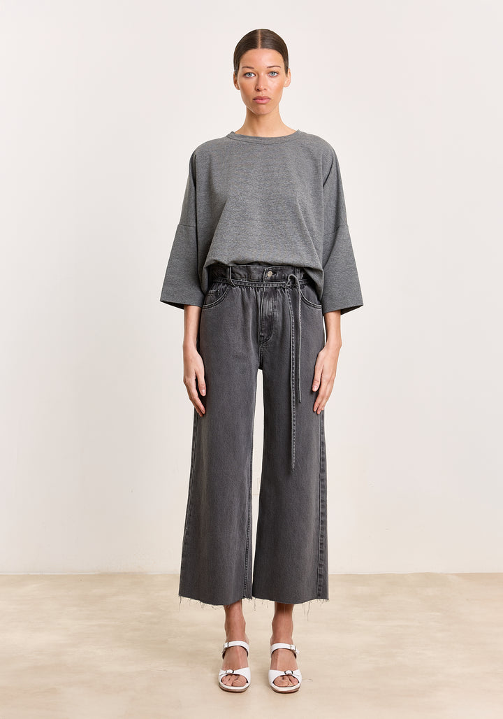 Madeline Cotton Stretch Mid Grey