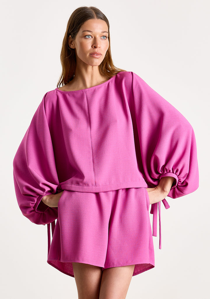 Rosie Textured Uni Woven Orchid