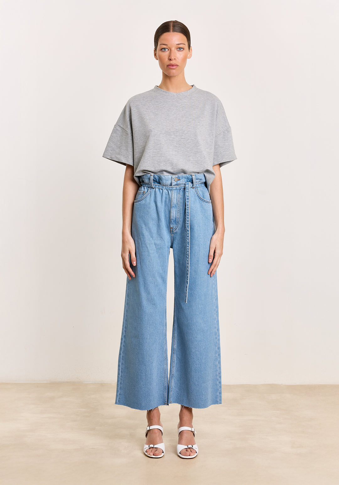 Mich Cotton Stretch Light Grey