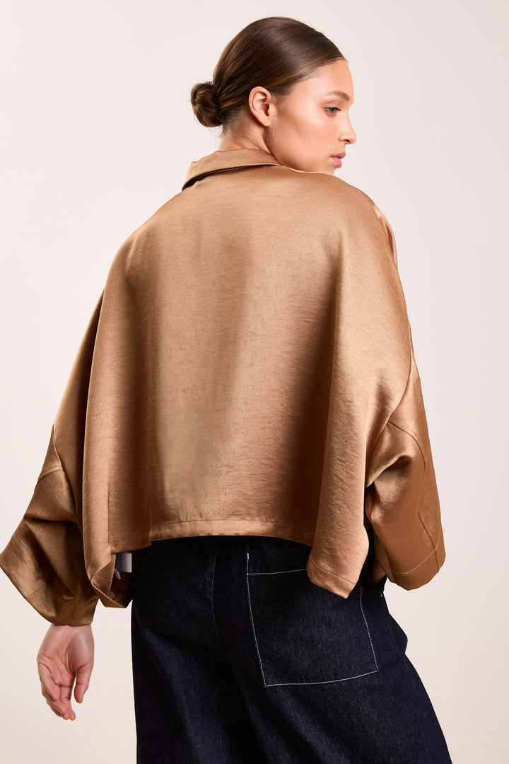 Yannick Brushed Uni Satin Caramel