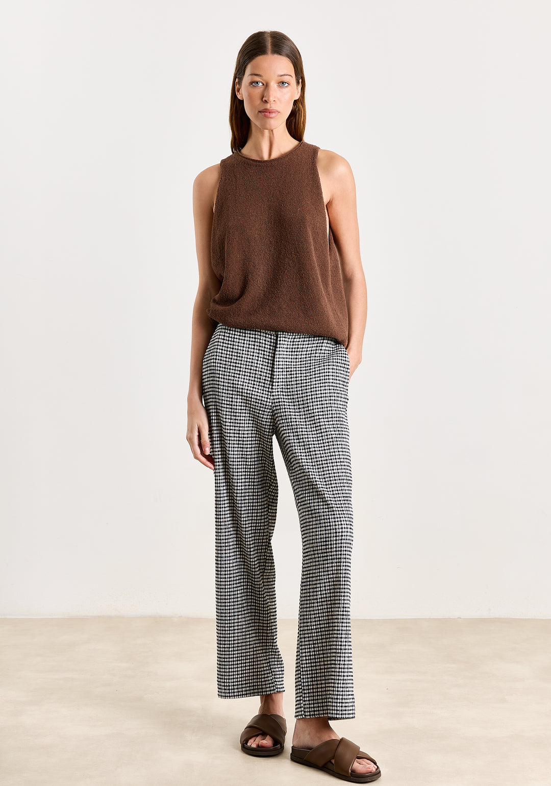 Anny Seersucker Check Black/White