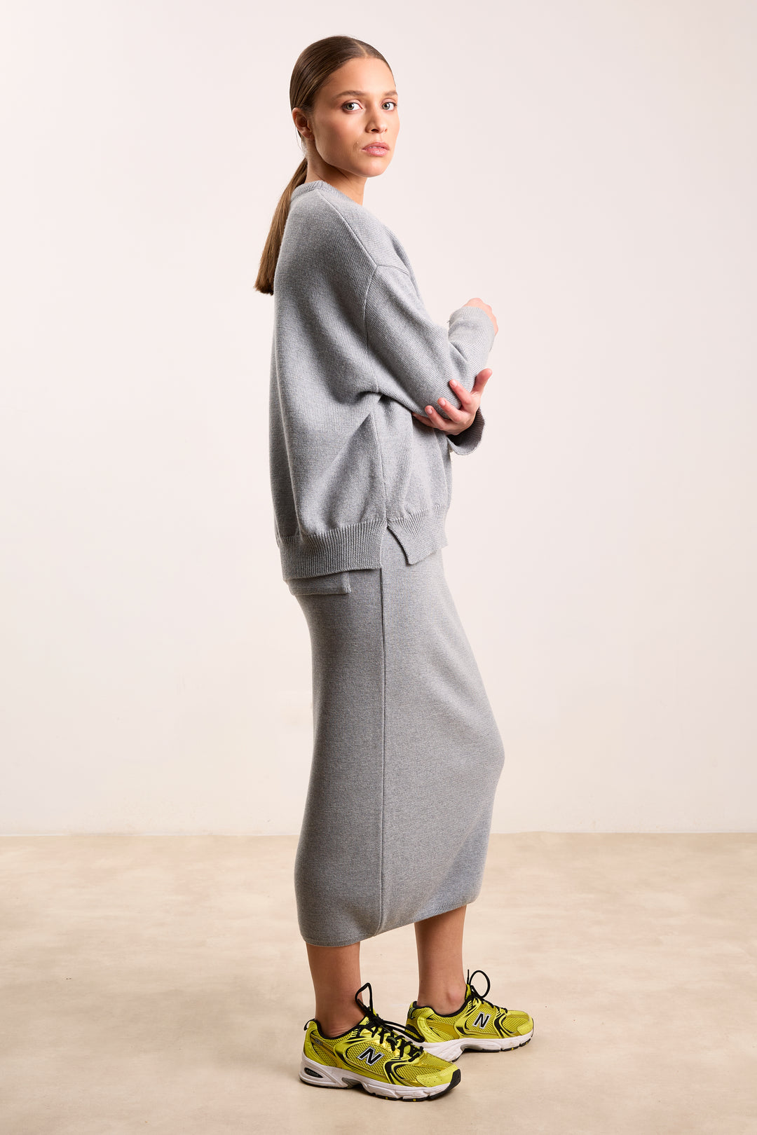 Larissa Basic Knit Grey