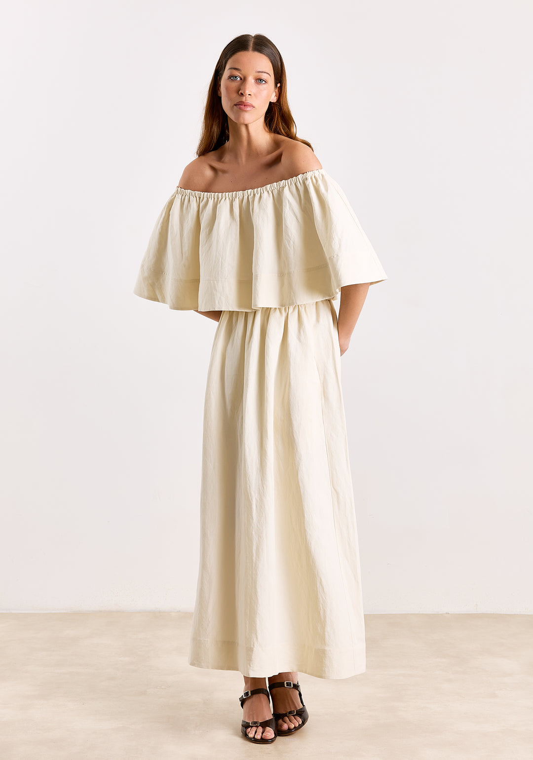 Julia Summer Linen Blend Off White