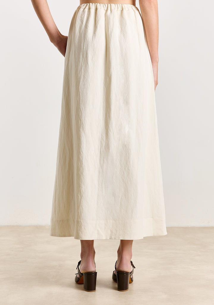 Julia Summer Linen Blend Off White
