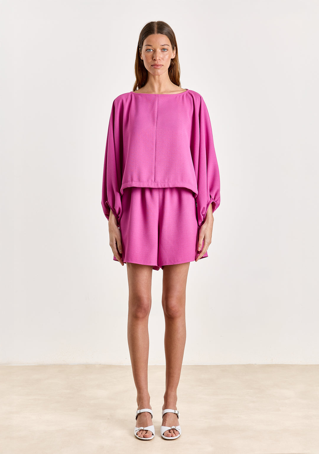 Rosie Textured Uni Woven Orchid