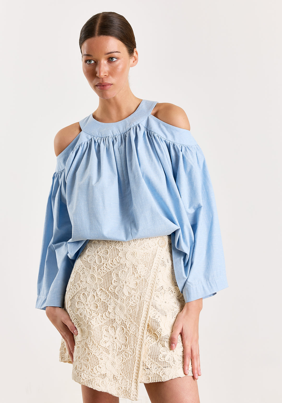 Frances Flower Macramé Off White