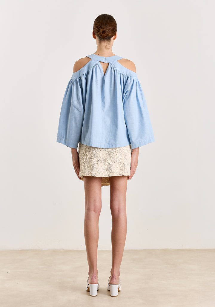 Frances Flower Macramé Off White