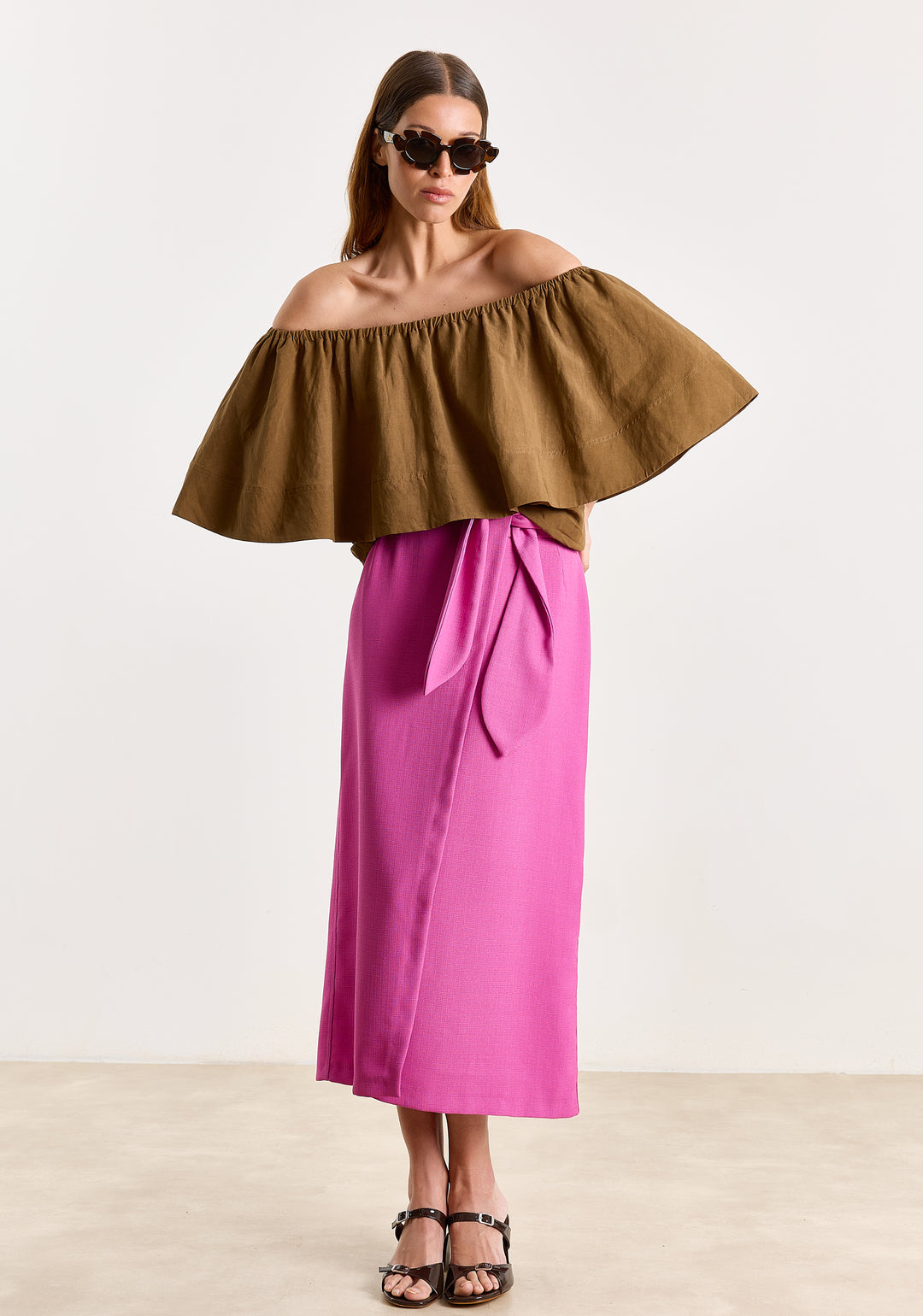 Janou Textured Uni Woven Orchid