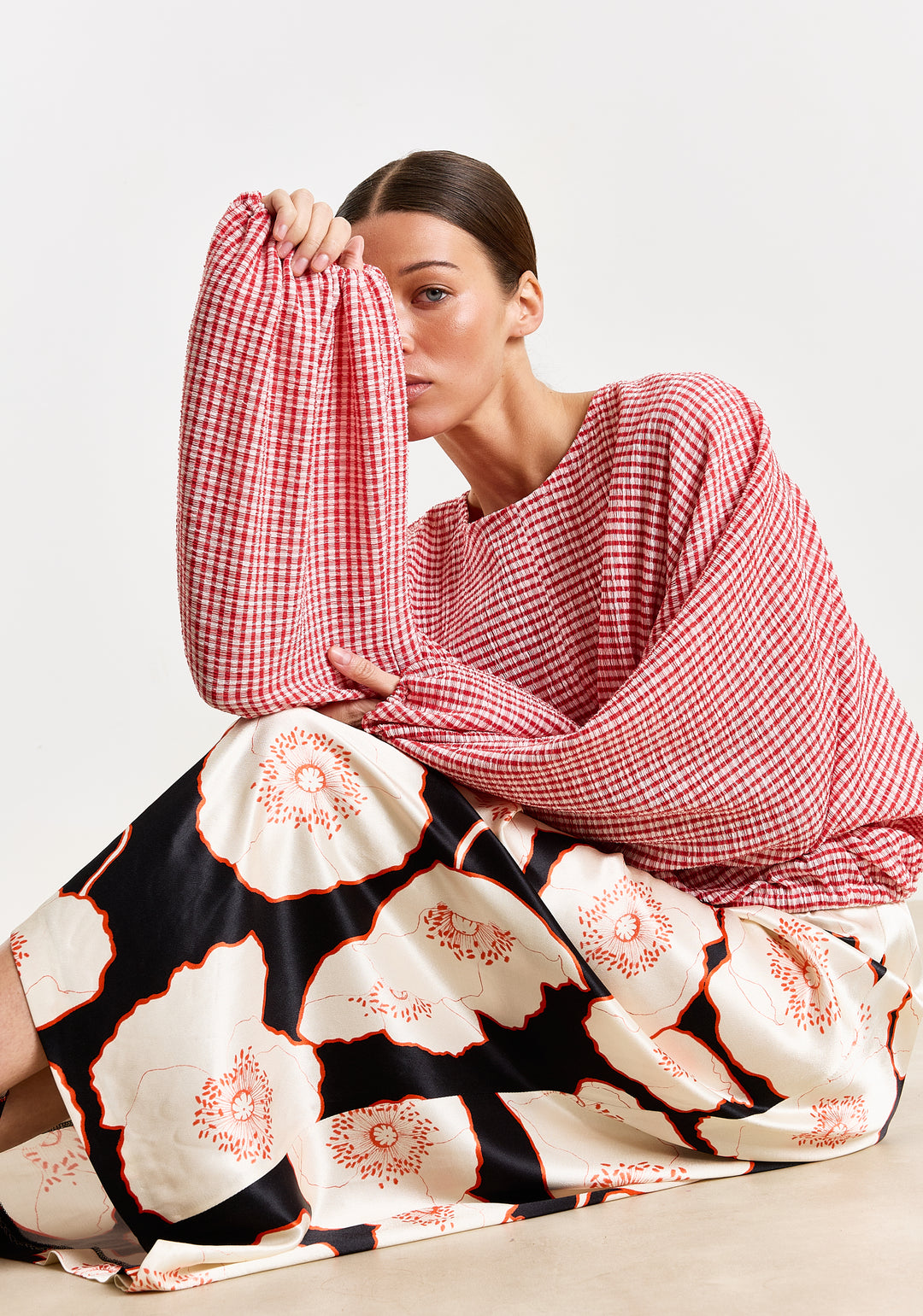 Janice Anemone Flower Print Multicolor