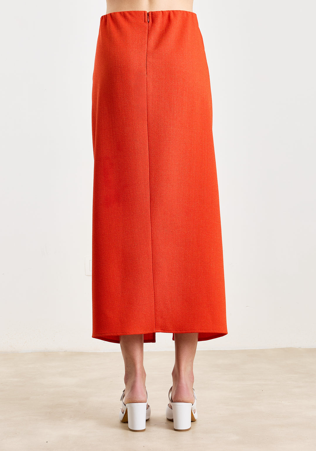 Josie Woven Bouclé Spicy Orange