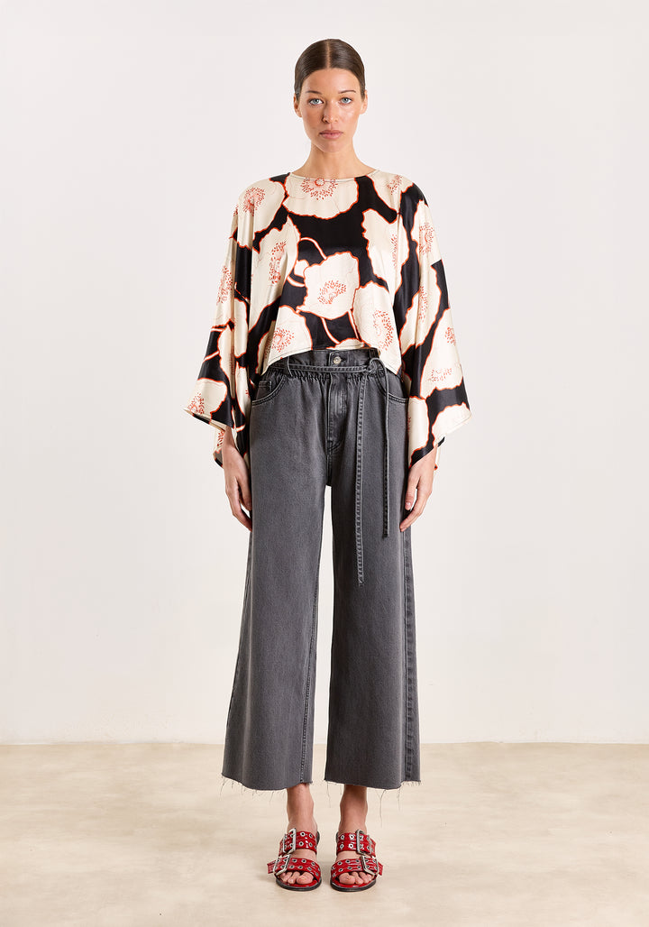 Rose Anemone Flower Print Multicolor