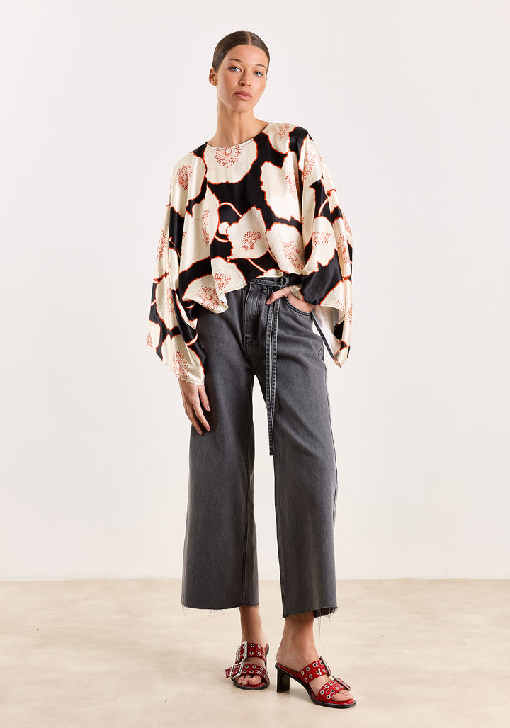 Rose Anemone Flower Print Multicolor