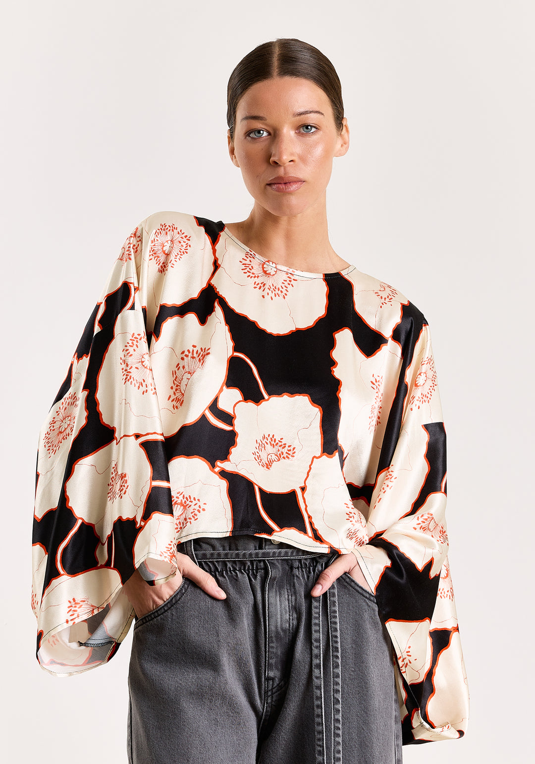 Rose Anemone Flower Print Multicolor