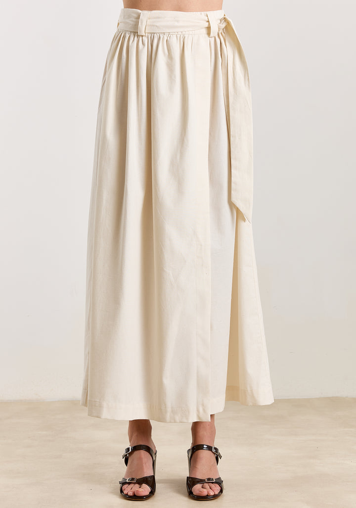 Myra Uni Bouclé Shirting Off White