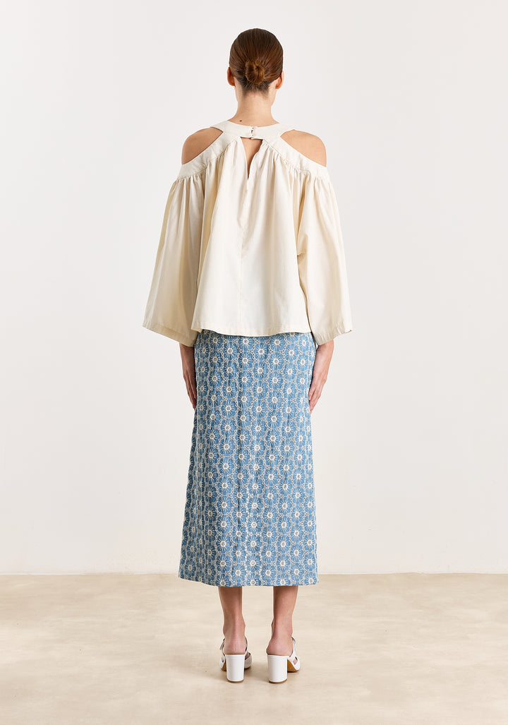 Grace Uni Bouclé Shirting Off White