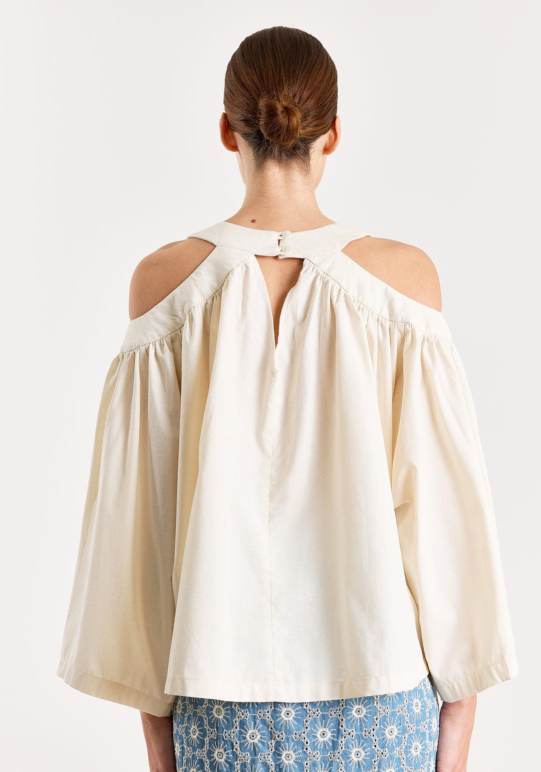 Grace Uni Bouclé Shirting Off White