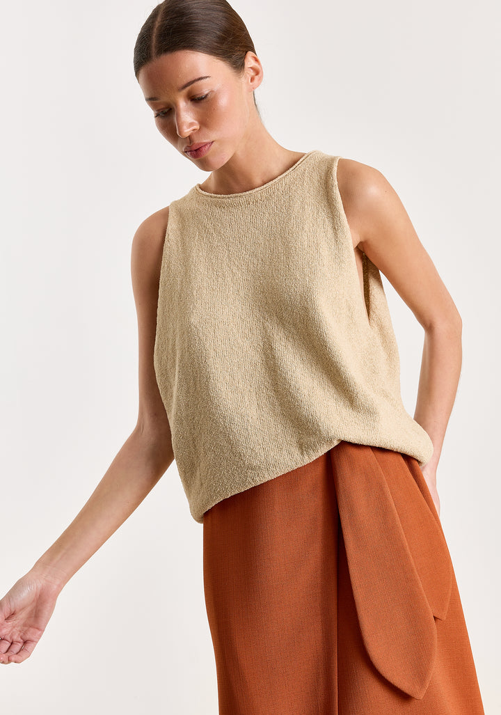 Janou Textured Uni Woven Rust