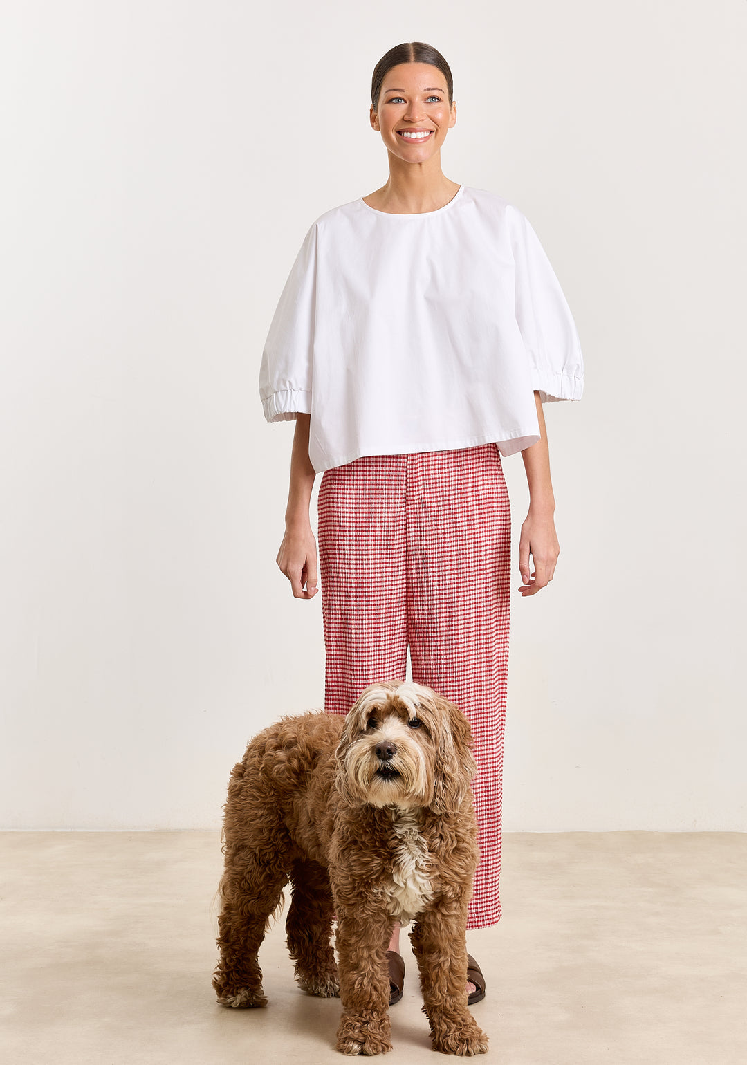 Anny Seersucker Check Red/White