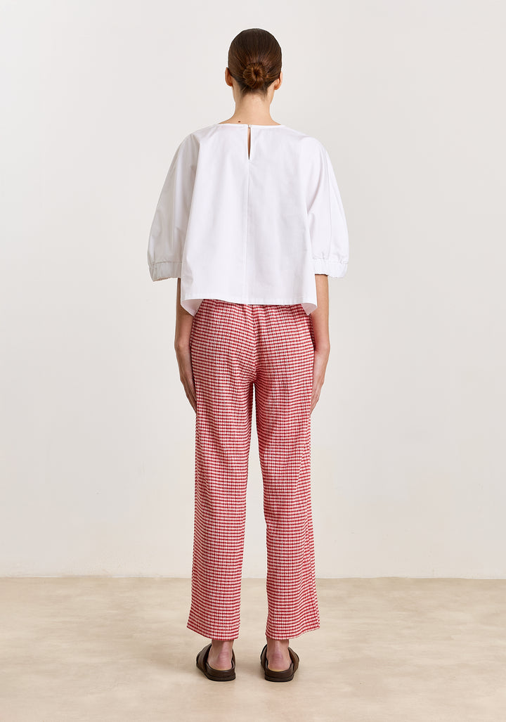 Anny Seersucker Check Red/White