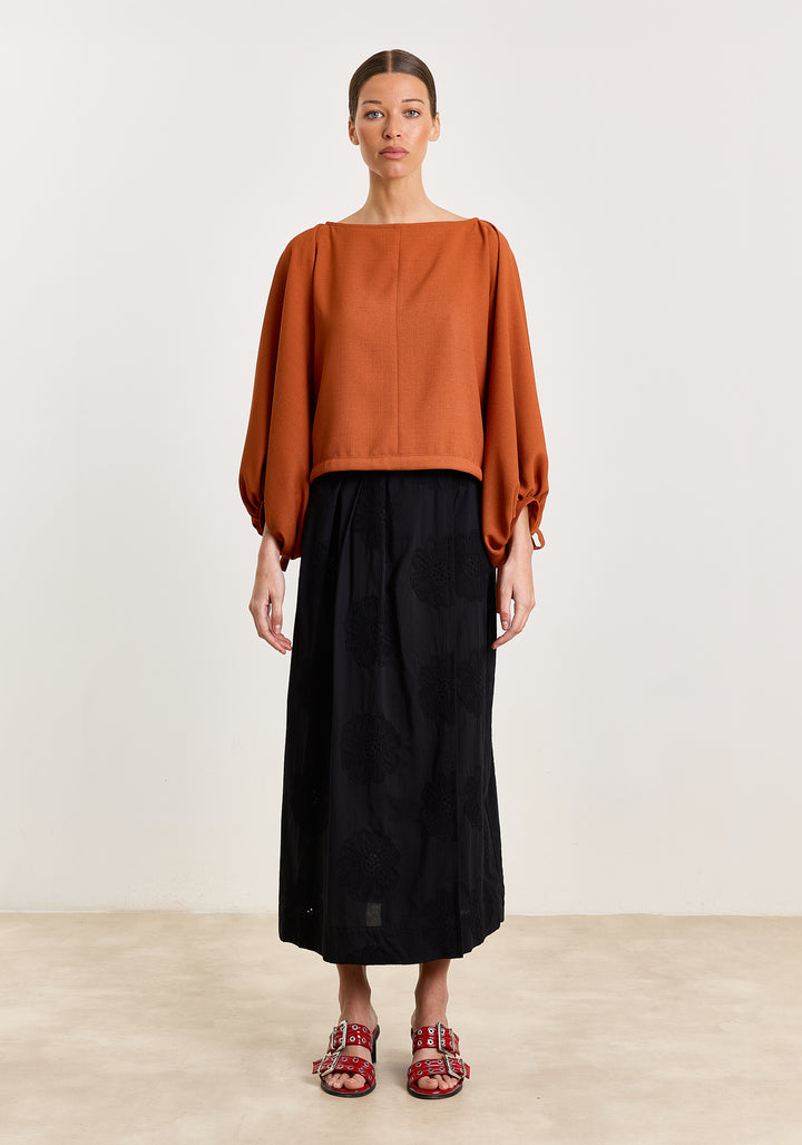 Rosie Textured Uni Woven Rust