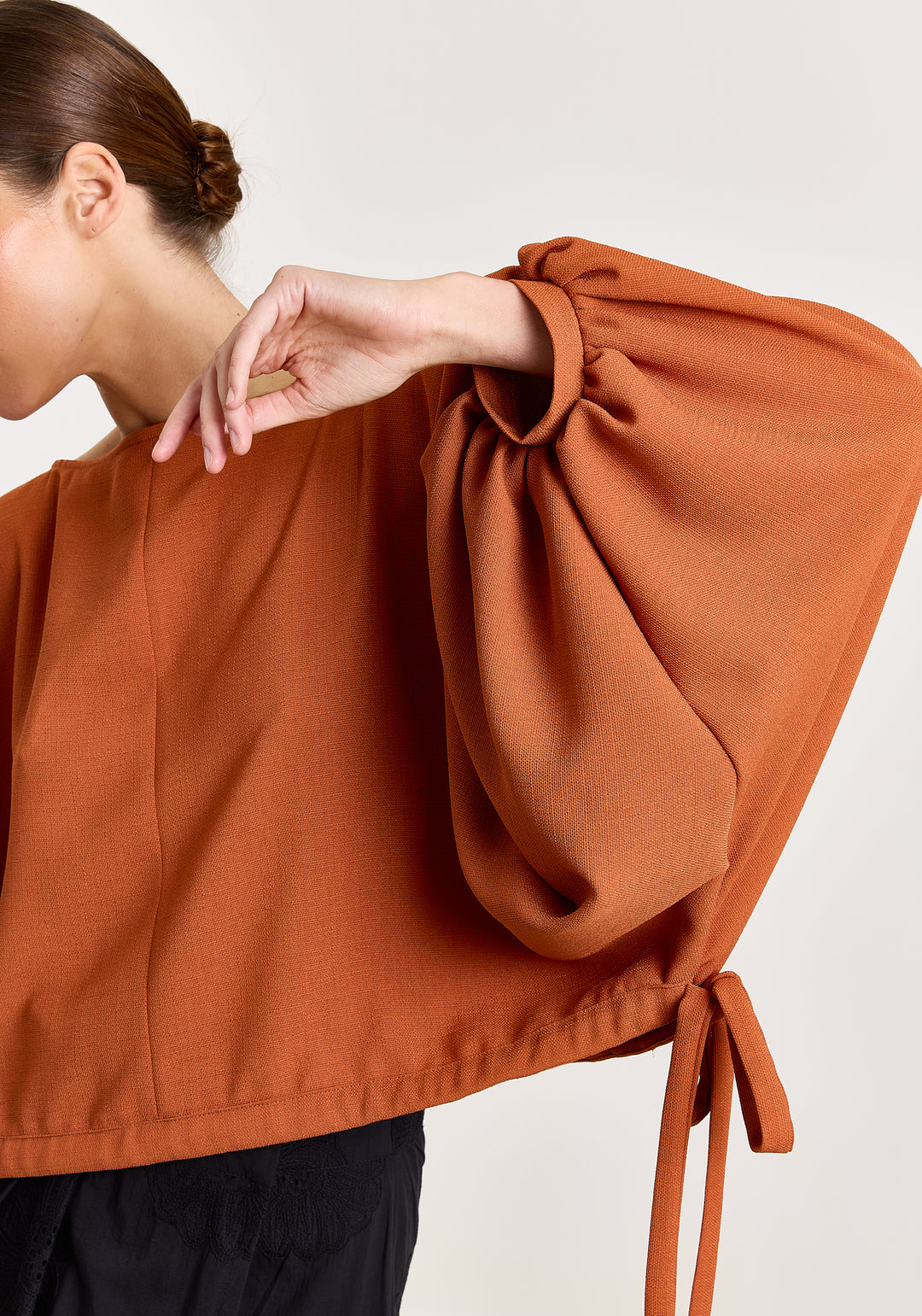 Rosie Textured Uni Woven Rust